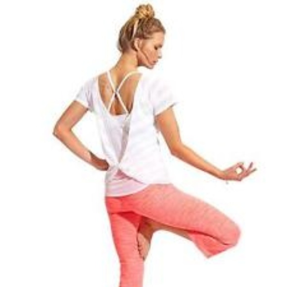 Athleta Tops - Athleta Blue Sun Stripe Tee